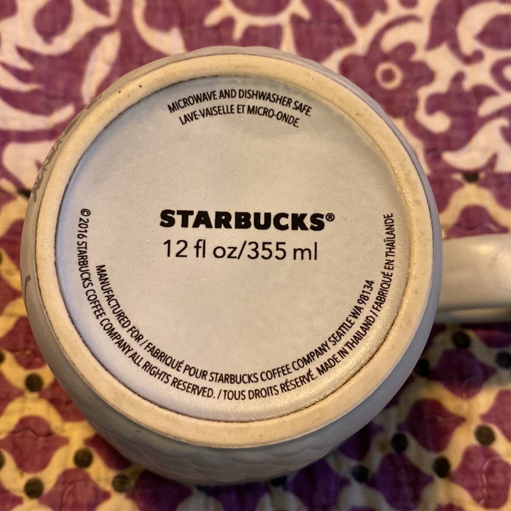Starbucks mermaid tail 3D design flat gray finish with a shape handle. H108 - Picture 6 of 6
